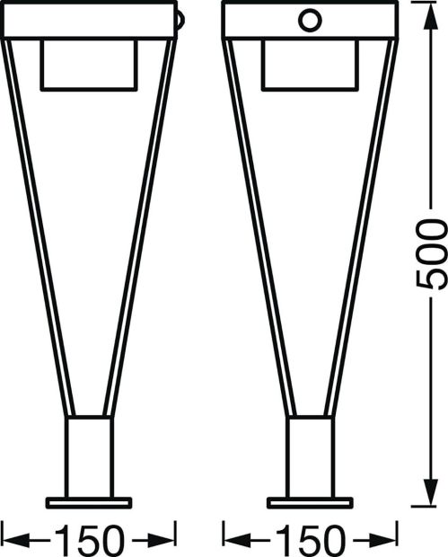 Ledvance Außenleuchte mit Bewegungsmelder Terrassenbeleuchtung Gartenleuchte 50 cm 6W Ledvance Außenleuchte mit Bewegungsmelder Terrassenbeleuchtung Gartenleuchte 50 cm 6W