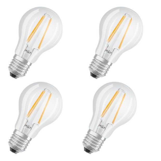  Osram E27 LED Glühbirne Leuchtmittel 60W Filament Licht Sensor [4ER PACK]