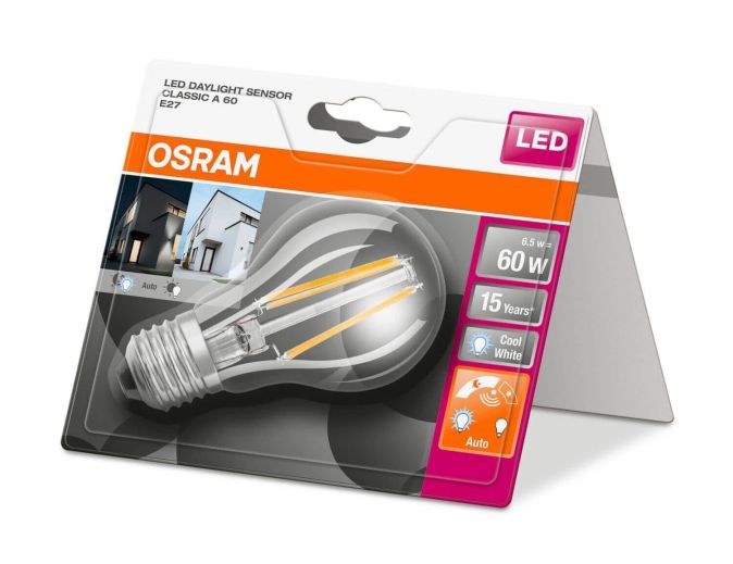 Osram LED E27 Leuchtmittel Kaltweiß Licht Sensor 60W Osram LED E27 Leuchtmittel Kaltweiß Licht Sensor 60W
