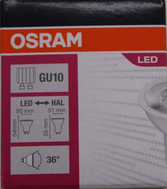 OSRAM GU10 LED Spot PAR16 Leuchtmittel Warmweiß Reflektor Lampe 50W OSRAM GU10 LED Spot PAR16 Leuchtmittel Warmweiß Reflektor Lampe 50W