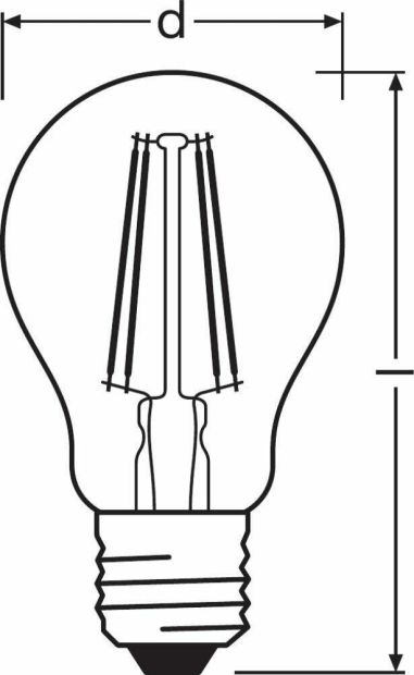OSRAM LED E27 Glühbirne Dimmbar 100W Binnenform Kaltweiß [5ER]