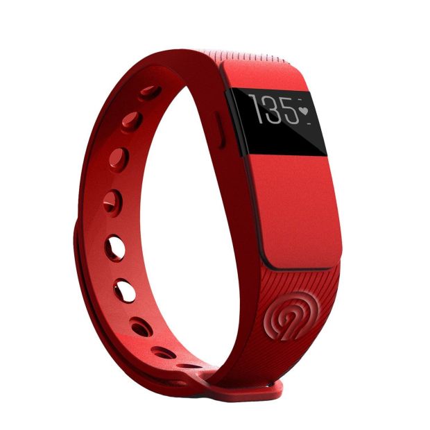 NINETEC Smartfit F2 Fitnesstracker + 3x Ersatz Armband (Blau / Rot / Grün / ORANGE)