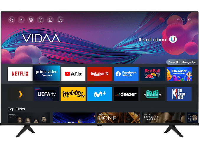 HISENSE 55A6CG LED TV 55 Zoll UHD 4K Fernsher Smart TV  [B-WARE]