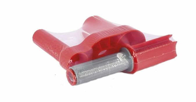 Format Handabroller für Stretchfolie Abrollgerät 400-500 mm Rot
