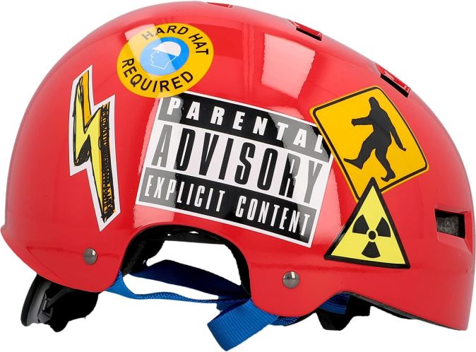 Fischer Fahrradhelm BMX Skater Helm S/M 54-58 Sticky/Rot Fischer Fahrradhelm BMX Skater Helm S/M 54-58 Sticky/Rot