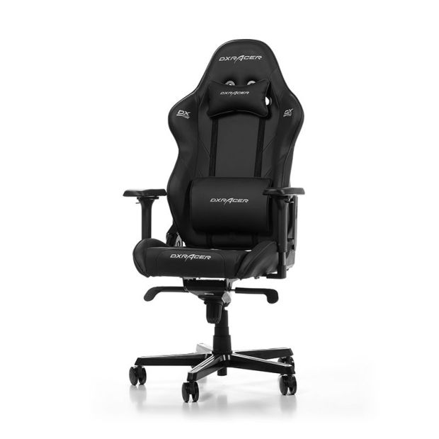 DXRacer Gaming Stuhl, Bürostuhl Chefsessel Kunstleder Schwarz 200 cm [B-WARE]
