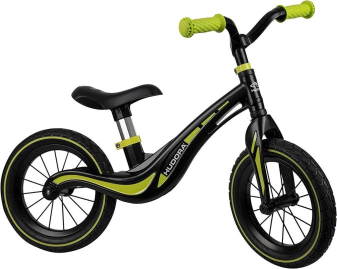 HUDORA Kinder Laufrad Air & Stamp Kinder Klingel Fahrradglocke & Stamp Cars Hupe