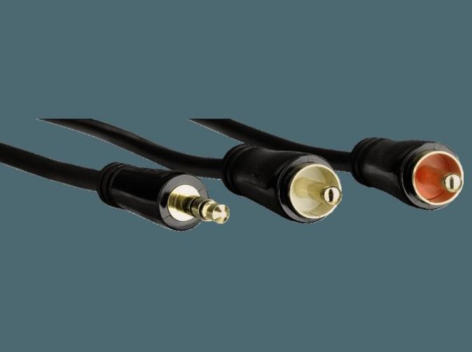 HAMA 1,5m 3.5 mm Klinkenstecker 2x Cinch-Stecker Audio HAMA 1,5m 3.5 mm Klinkenstecker 2x Cinch-Stecker Audio