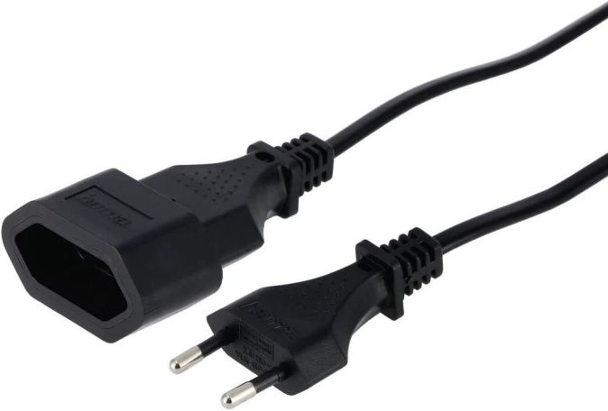 Hama Euro Strom Verlängerungskabel 5m Netzstecker 2-polig 