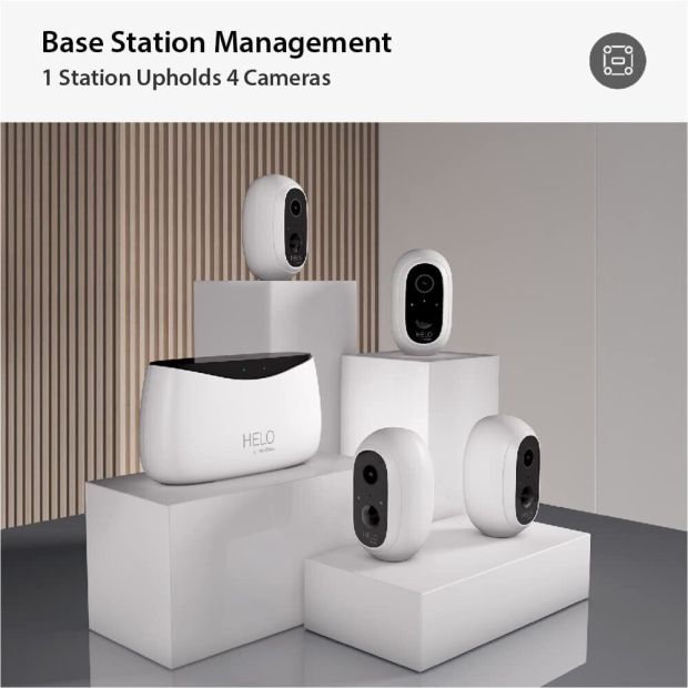 Strong HELO Überwachungskamera FHD 1080P Camera Kit mit Basisstation