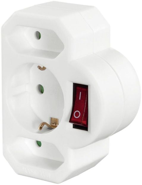 Hama 3 Fach Multistecker Steckdosenadapter mit Schalter Hama 3 Fach Multistecker Steckdosenadapter mit Schalter