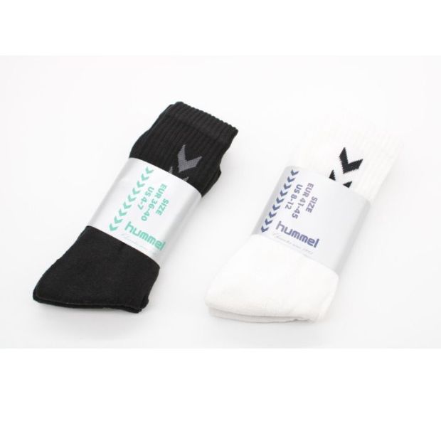 Hummel® Socken Herren Damen Sportsocken [18ER-SET] Socke Schwarz und Weiss