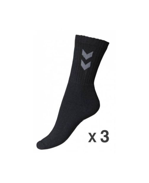Hummel® Socken Sportsocken Strümpfe 3er Pack Schwarz Hummel® Socken Sportsocken Strümpfe 3er Pack Schwarz