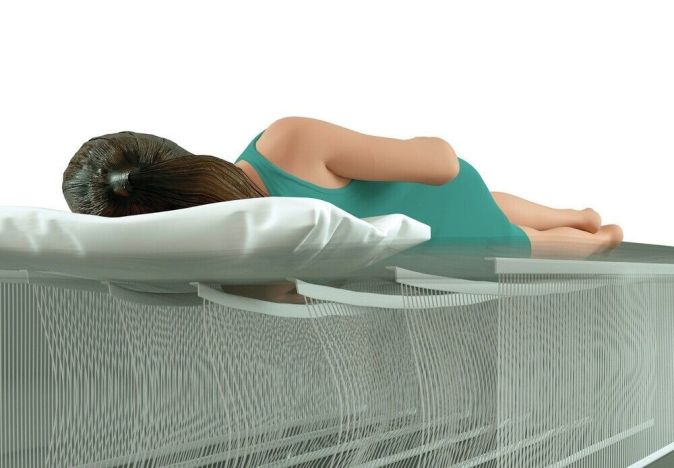 Intex Luftbett + Pumpe integriert Reisebett Gästebett Luftmatratze Grau