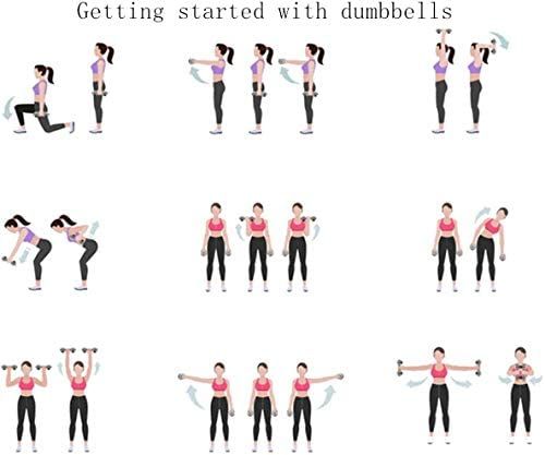 Fidusport Dumbbell Set 2er Set (2x1kg - 2x2kg 2x3kg 2x5kg) - Hanteln (Pink, 2x1kg)