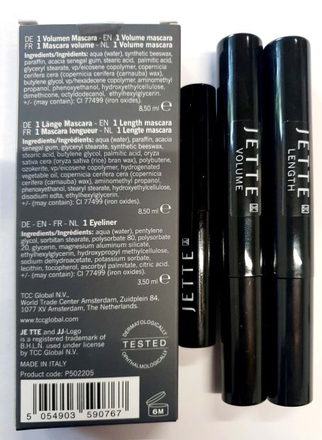 Jette Joop Mascara 3er Set Eyeliner Volumen Mascara