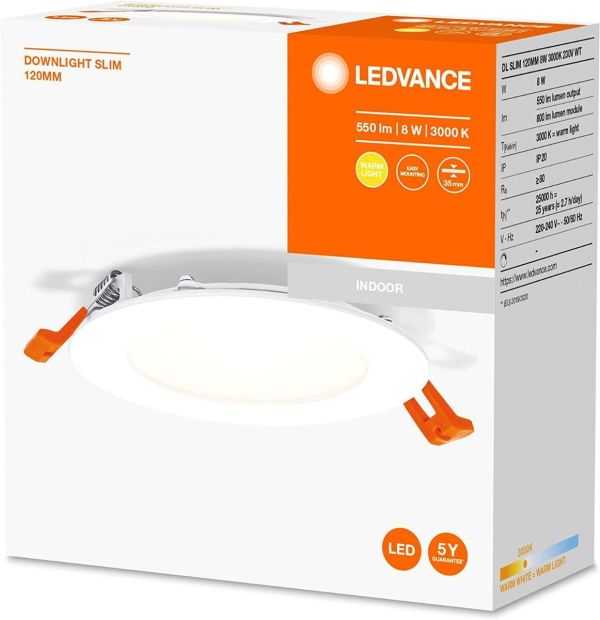 LEDVANCE LED Spot Einbaustrahler Decken Lampe inkl. Klemmvorrichtung LEDVANCE LED Spot Einbaustrahler Decken Lampe inkl. Klemmvorrichtung