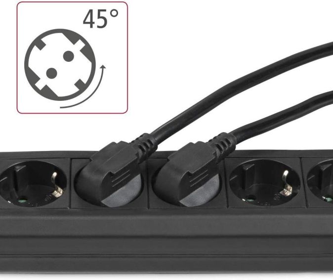 Hama 6-Fach Steckdosenleiste mit Schalter Steckerleiste 1,5 m