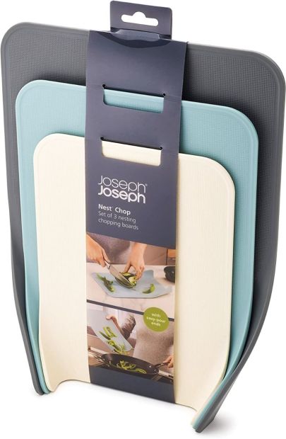 Joseph Joseph Schneidebrett-Set 3 Teilig Nest Chop Küchenbrett Mehrfarbig Opal