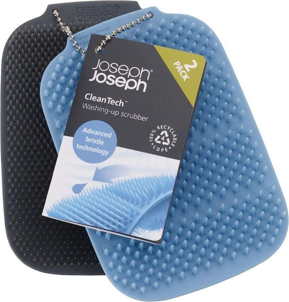 Joseph Joseph, Cleantech™ scrubbing sponge, Set of 2 - blau/grau