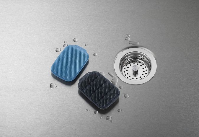 Joseph Joseph, Cleantech™ scrubbing sponge, Set of 2 - blau/grau