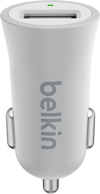 Belkin Premium Auto KFZ Ladegerät Zigarettenanzünder USB Charger Silber