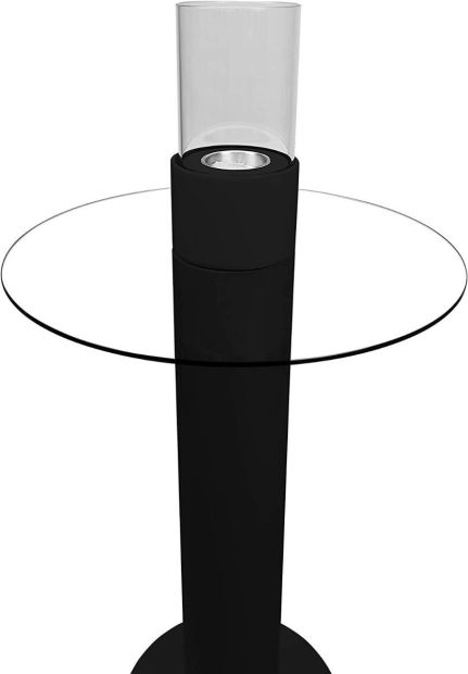 Tischfeuer Tischkamin Feuertisch 120cm Gartenkamin Bio-Ethanol Schwarz [B-WARE]