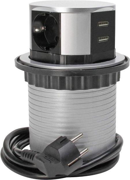 Kopp 6-Fach mit 3X Steckdose + 2X USB-Port Steckdosenleiste mit USB Kopp 6-Fach mit 3X Steckdose + 2X USB-Port Steckdosenleiste mit USB