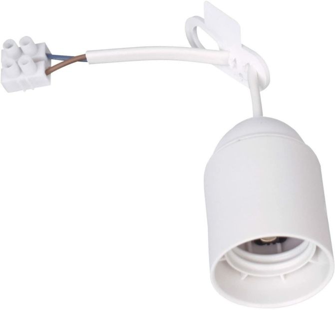 Kopp Renovier-Fassung E27 Baufassung Lampenfassung  60W Weiß 