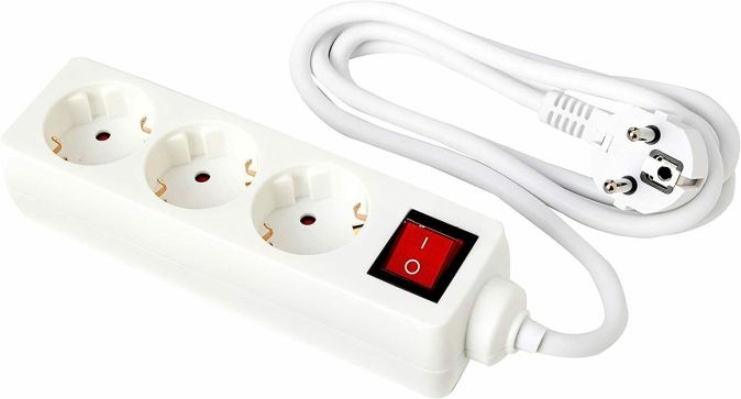 Kopp 3-fach Steckdosenleiste mit Schalter 2er Set Steckerleiste Mehrfachsteckdose Kopp 3-fach Steckdosenleiste mit Schalter 2er Set Steckerleiste Mehrfachsteckdose