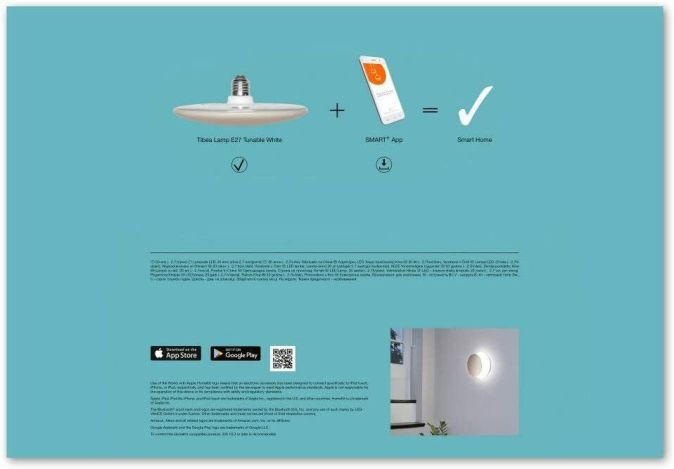 Ledvance Smarte Deckenleuchte mit Bluetooth Mesh Technologie E27 Tunable Weiss