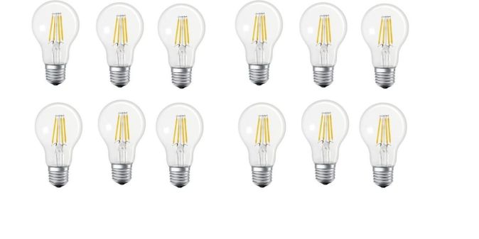 [12er HIGHLIGHT] LEDVANCE Volks-Licht E27 Smarte LED Lampe Bluetooth Warmweiß 
