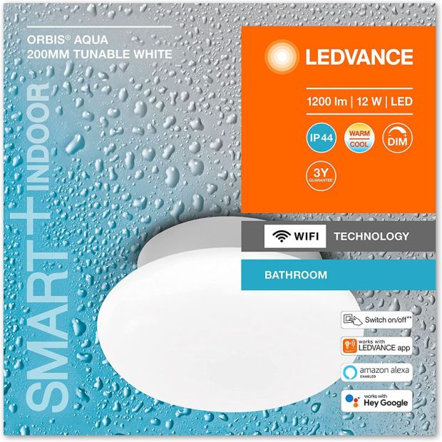 LEDVANCE Smart LED Deckenleuchte mit Wifi Wandleuchte Dimmbar