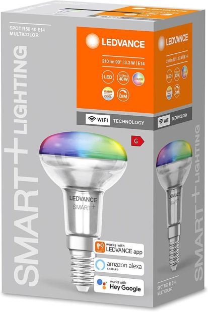Ledvance LED Spotlampe E14 Smart Wifi Reflektorlampe RGBW Glühbirne 