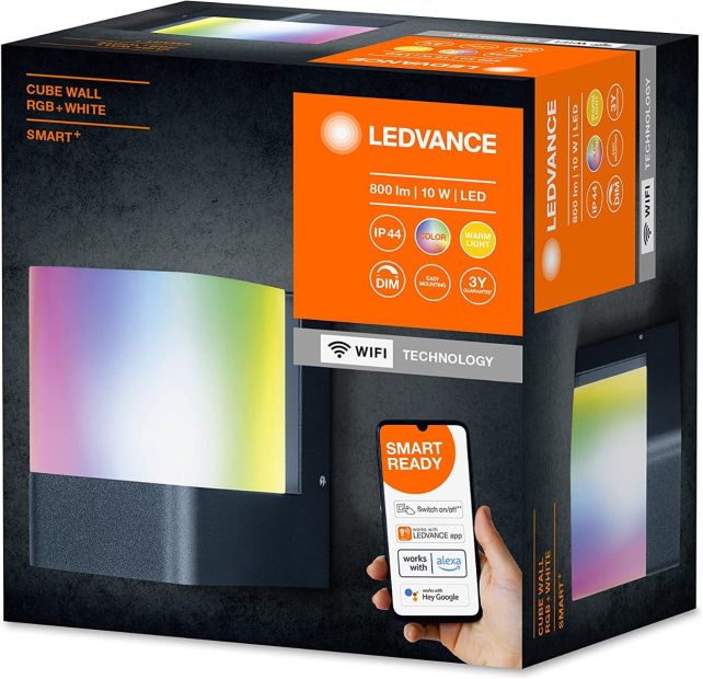 LEDVANCE SMART+ LED Wandleuchte RGB mit WiFi Kompatibel LEDVANCE SMART+ LED Wandleuchte RGB mit WiFi Kompatibel