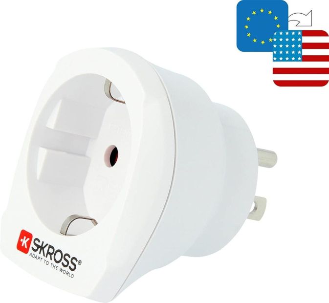 Skross Reisestecker EU auf USA Reisesteckdose Reiseadapter Weiß Skross Reisestecker EU auf USA Reisesteckdose Reiseadapter Weiß