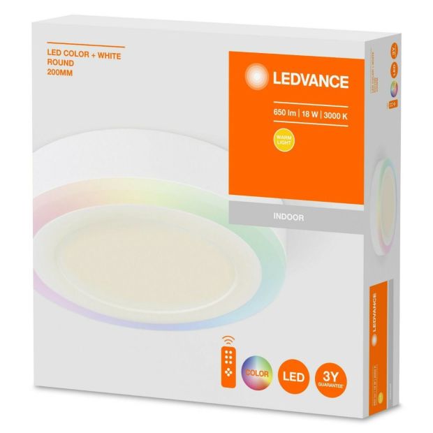 Ledvance LED Deko Wandlampe Deckenleuchte RGBW 18W Dimmbar Warmweiß Ledvance LED Deko Wandlampe Deckenleuchte RGBW 18W Dimmbar Warmweiß