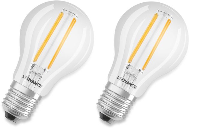 Ledvance Filament Lampe E27 Smart WiFi LED Leuchte Warmweiß [2er]