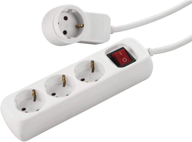 Hama 3-Fach Steckdosenleiste mit Schalter Mehrfachsteckdose 1,4m Hama 3-Fach Steckdosenleiste mit Schalter Mehrfachsteckdose 1,4m