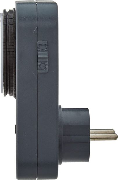 Brennenstuhl Zeitschaltuhr MZ 20, mechanische Timer-Steckdose Grau 