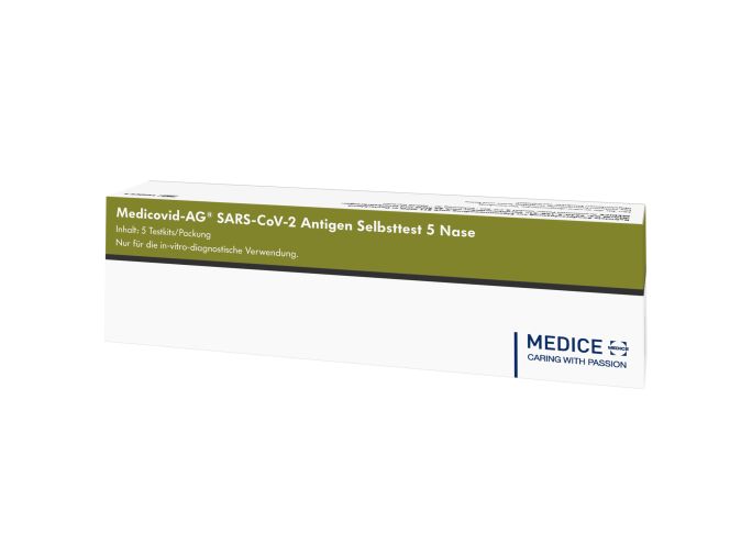 5 x  Medicovid-AG® SARS-CoV-2 Antigen SELBSTTEST CORONA LAIENTEST SCHNELLTEST 