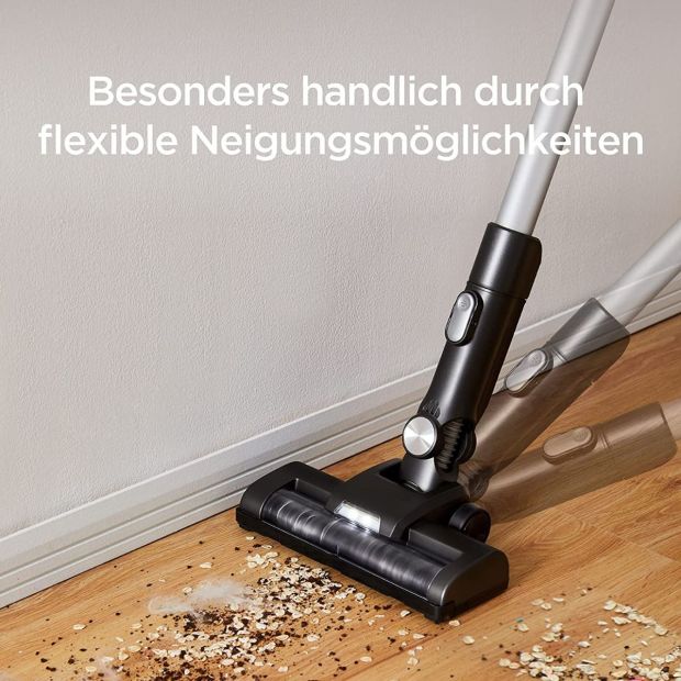Midea Kabelloser 2-in-1 Handstaubsauger bis 60 Minuten Akkulaufzeit mit LED Beleuchtung