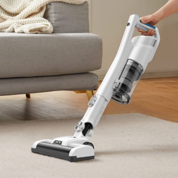 Midea Kabelloser Akku-Staubsauger Handstaubsauger mit LED Beleuchtung 
