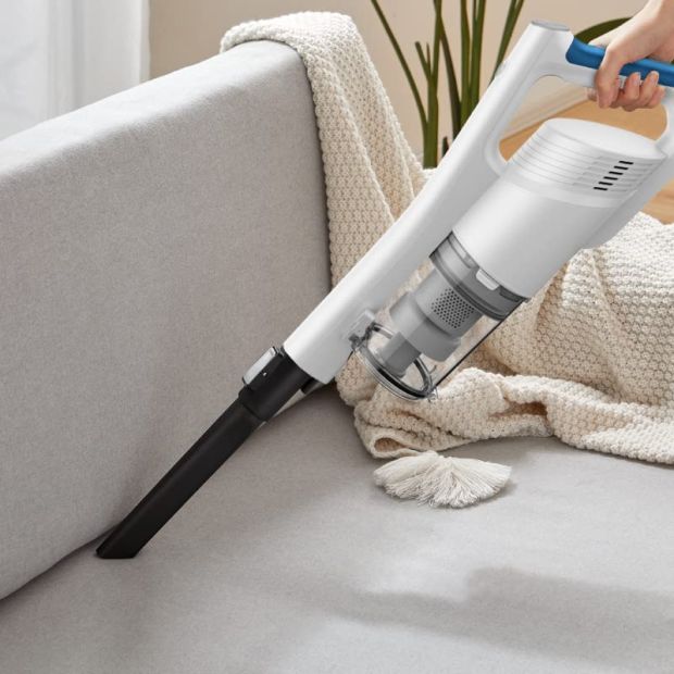 Midea Kabelloser Akku-Staubsauger Handstaubsauger mit LED Beleuchtung 