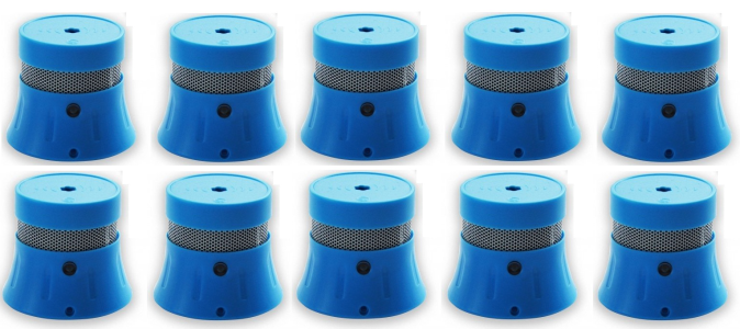 10x Mini Rauchmelder 5 Jahre Lithium Batterie Rauchwarnmelder Blau 10x Mini Rauchmelder 5 Jahre Lithium Batterie Rauchwarnmelder Blau