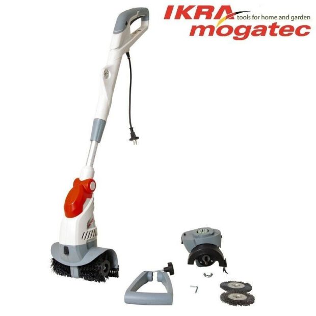 IKRA Elektrische Fugenbürste Fugenreiniger inkl. 4 Bürsten 550W