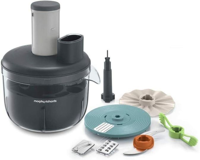 Morphy Richards Küchenmachine Multi Zerkleinerer Gemüseschneider 4L Edelstahl