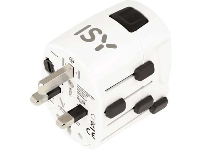 ISY IWA-1000 Weltreiseadapter Reisestecker Travel Adapter ISY IWA-1000 Weltreiseadapter Reisestecker Travel Adapter