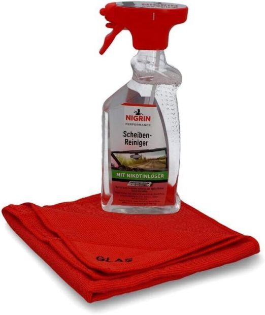 NIGRIN Performance Scheiben-Reiniger 500 ml mit Tuch
