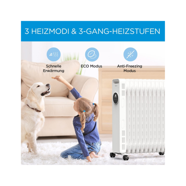  MIDEA Elektrisches Raumheizgerät Radiator 2500 W 